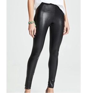 Control Top Faux Leather Leggings